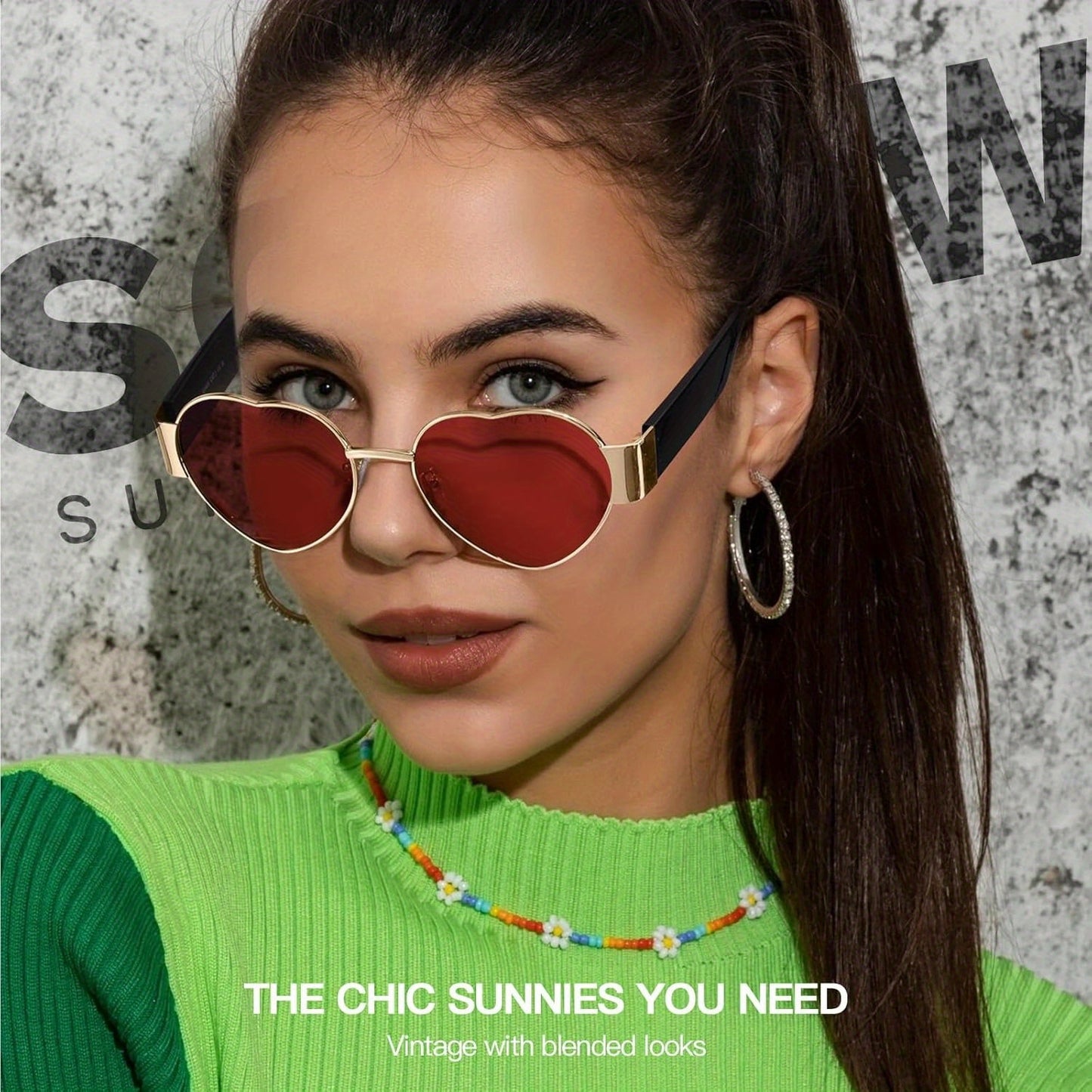 Designer Ladies Shades 90s Fashion Sun Glasses