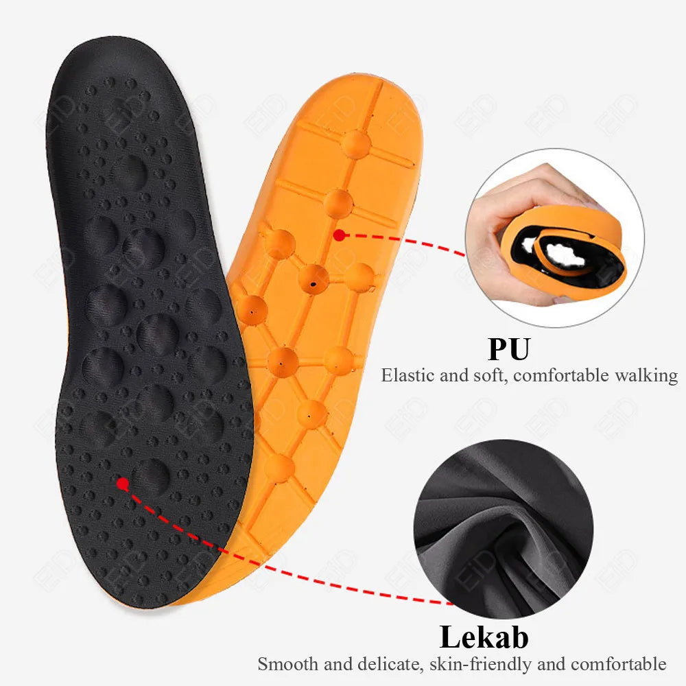 Massage insoles foot acupressure for shoes sport insoles shock absorbant eva orthopedic relax comfort Shoe Sole health Foot Care