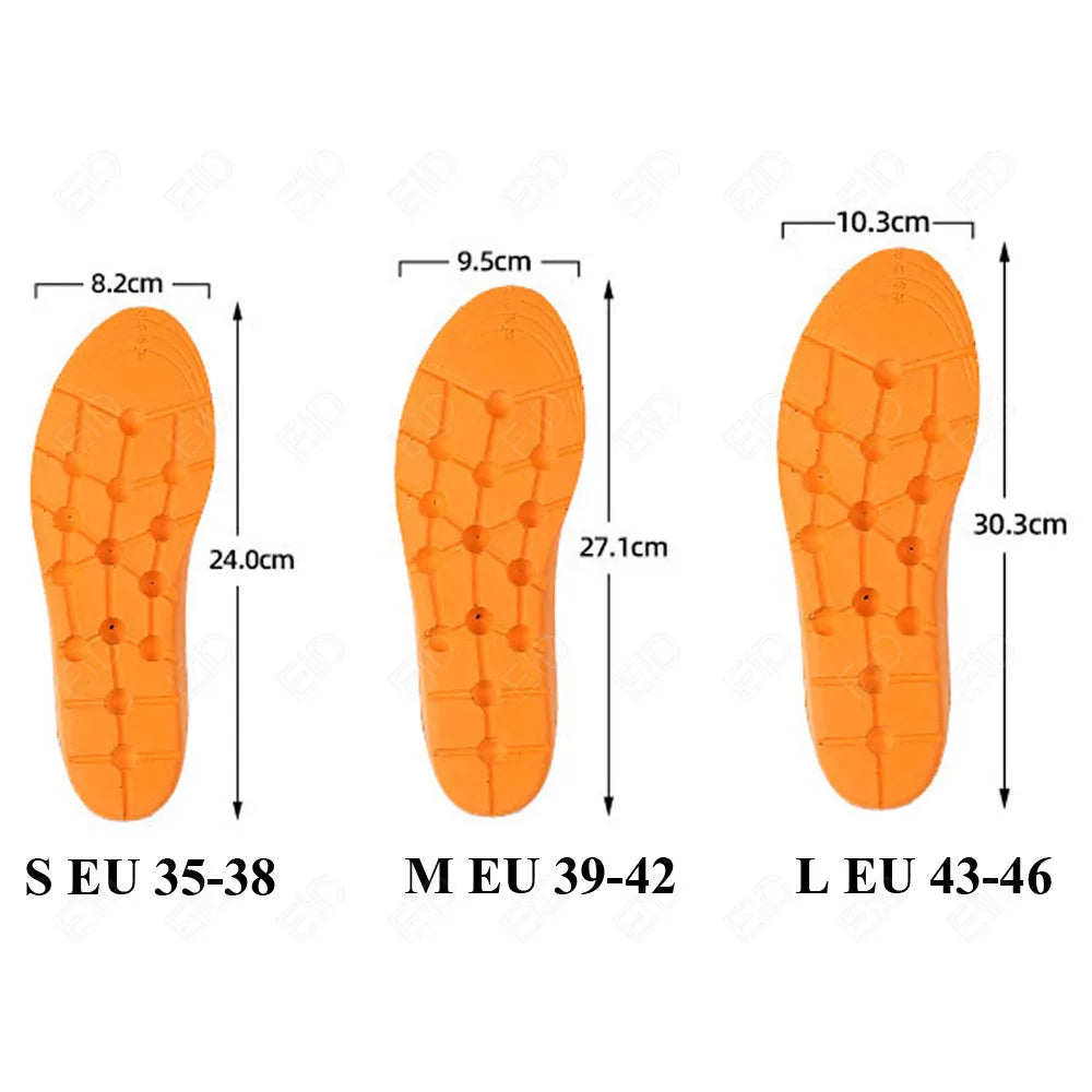 Massage insoles foot acupressure for shoes sport insoles shock absorbant eva orthopedic relax comfort Shoe Sole health Foot Care