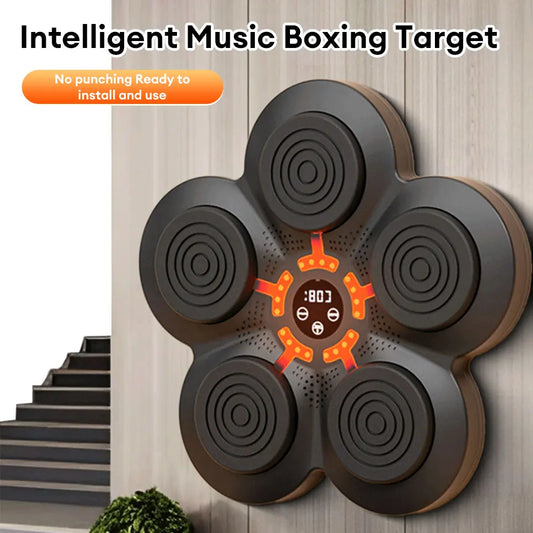 2025 New Intelligent Music Boxing Training Machine Bluetooth-Compatible with 2-5 Light Mode for Boxing Sports Agility Reaction