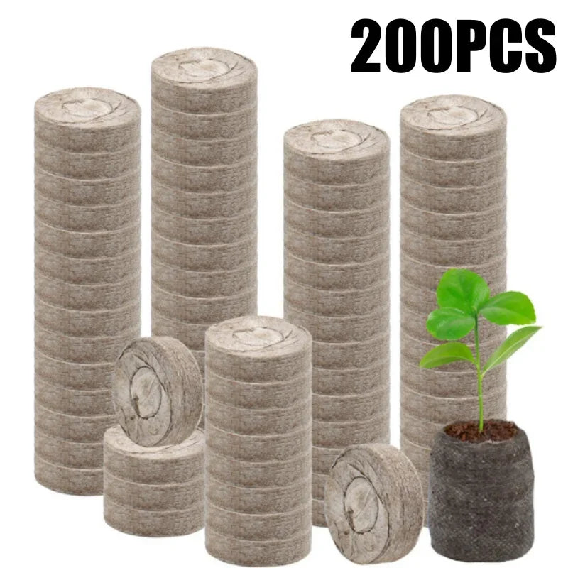 Seed Starter Peat Pods for Seedlings Nonwoven Nursery Plugs Pallet Seedling Soil Block for Grow Herbs Plant Flowers Vegetables