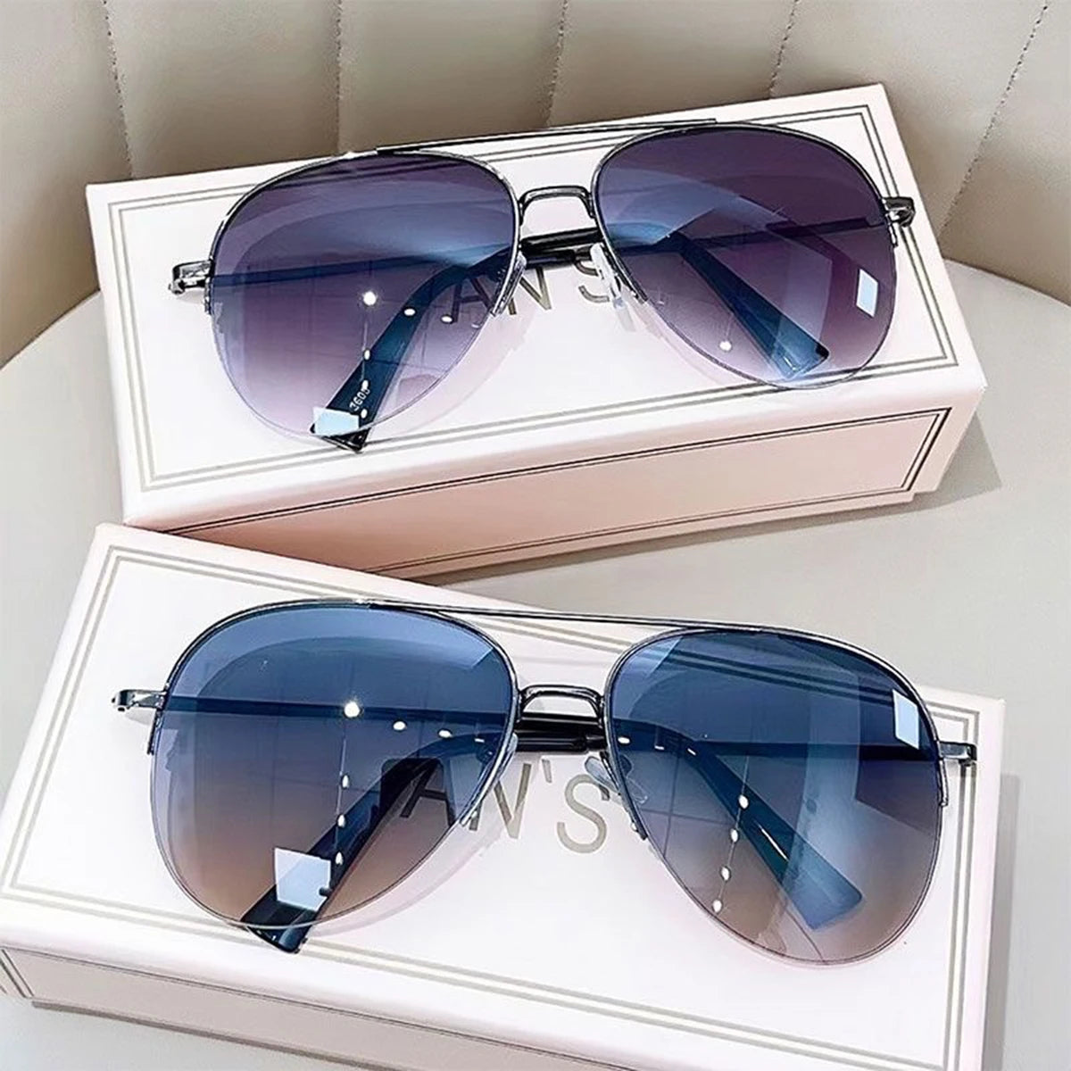 1pc Aviator Fashion Large For Driving Riding