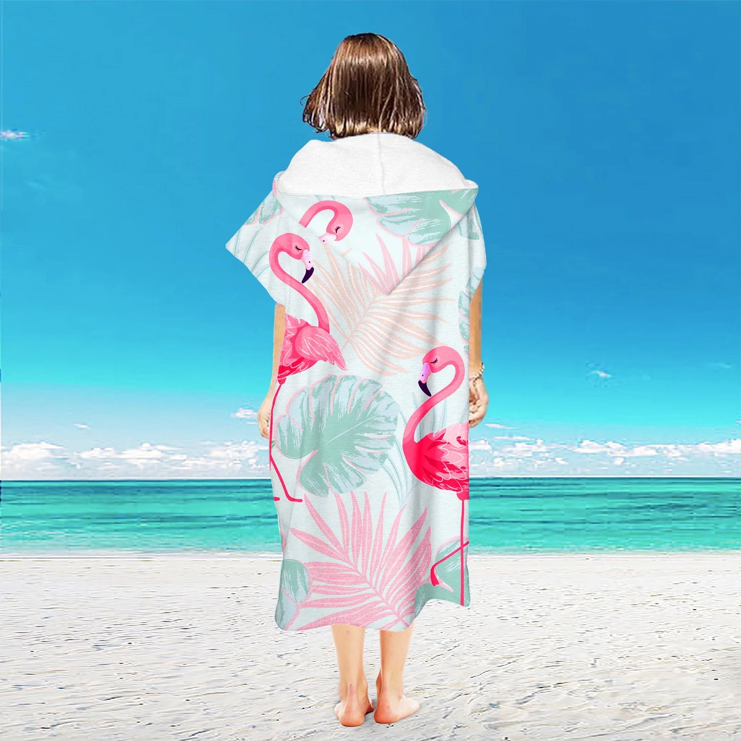 Adult Hooded Beach Surf Poncho