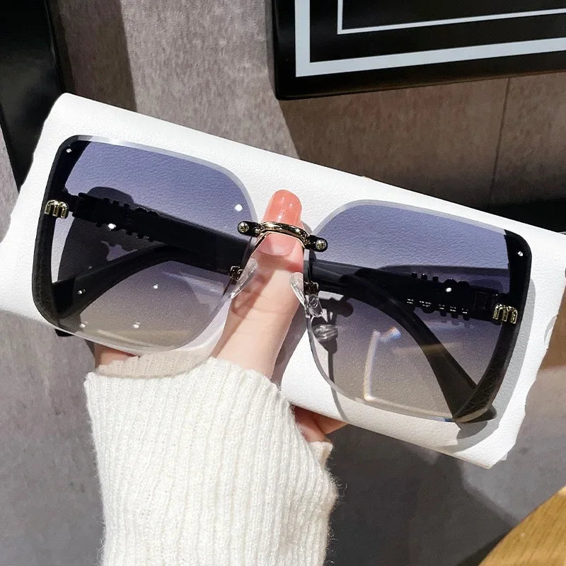 Ins New Fashion Square Sunglasses Women Luxury Designer Sun Glasses Ladies Vintage Trendy Driving Eyeglasses Gafas De Sol