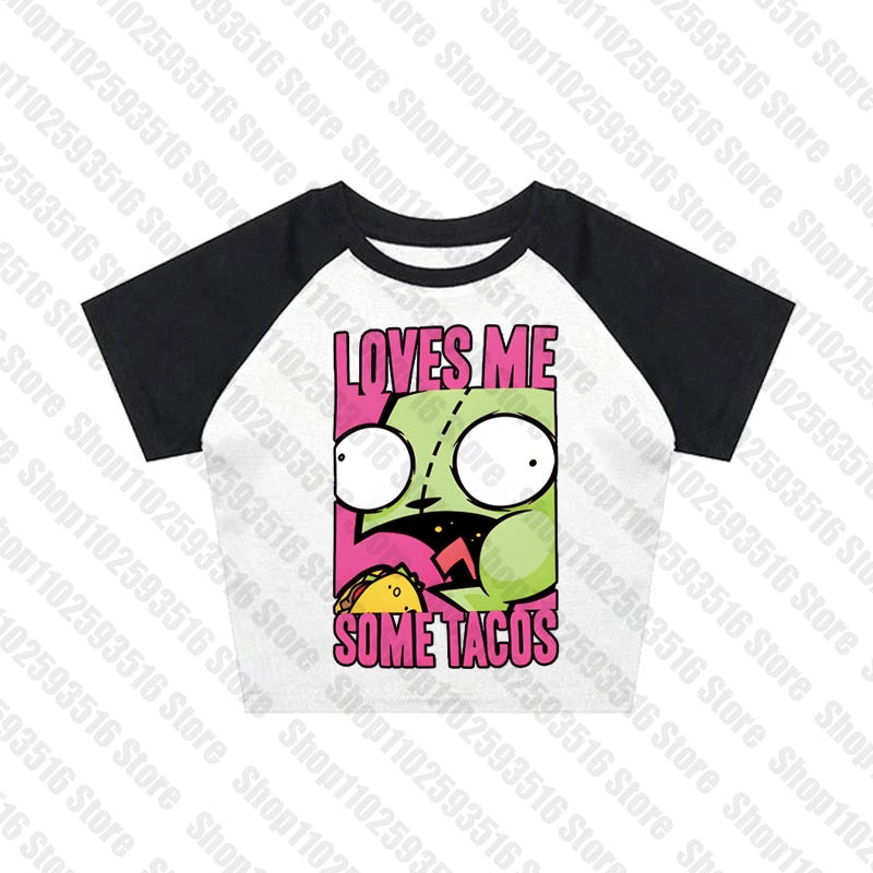 Baby Tees EMO Crop Top Y2K clothes