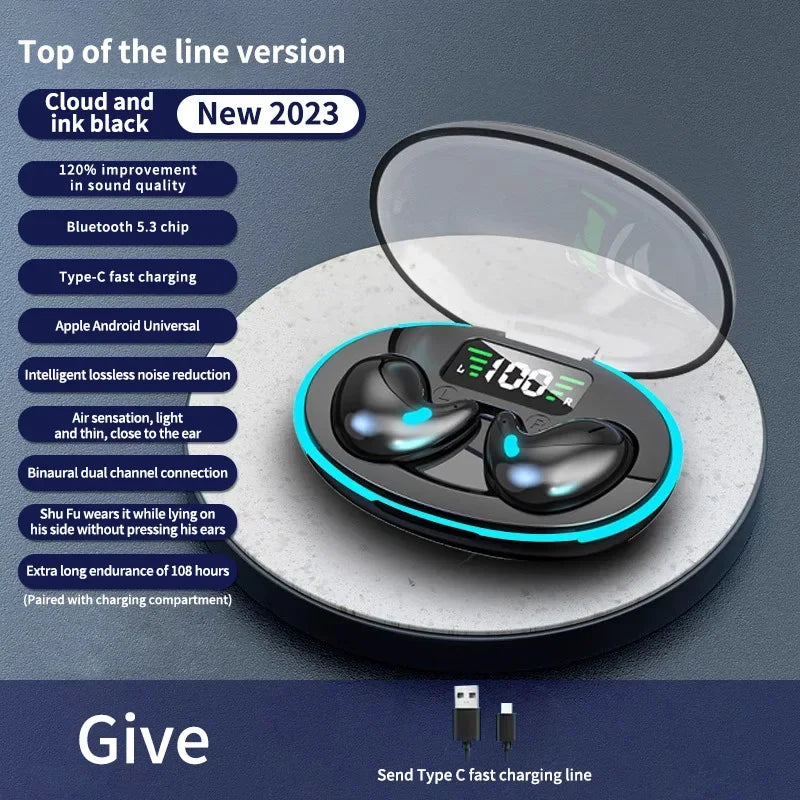 Sleep Hidden Earbuds Waterproof Noiseproof