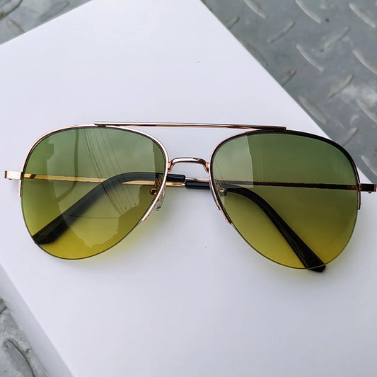 1pc Aviator Fashion Large For Driving Riding