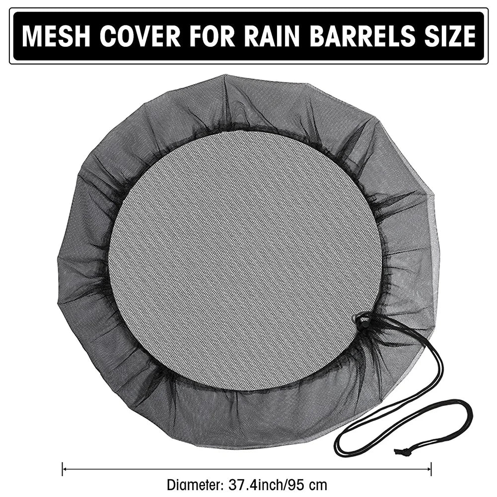 Netting for Rain Barrels PE Water Collection Buckets Tank Raindrop Harvesting Tool Anti-Mosquito Water Protection