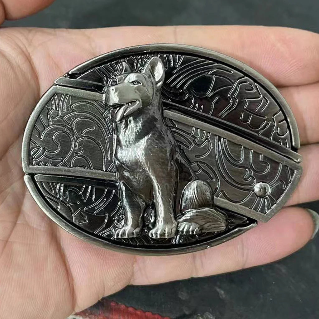 Animal punk belt buckle