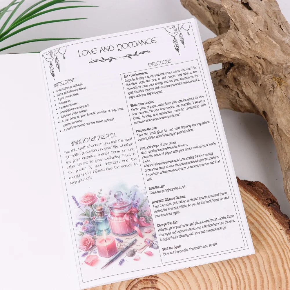 1 Piece Magical & Medicinal Herb Grimoire - Spiral Bound Plant Guide, Natural Remedies & Spellbook Companion