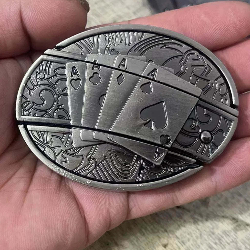 Animal punk belt buckle