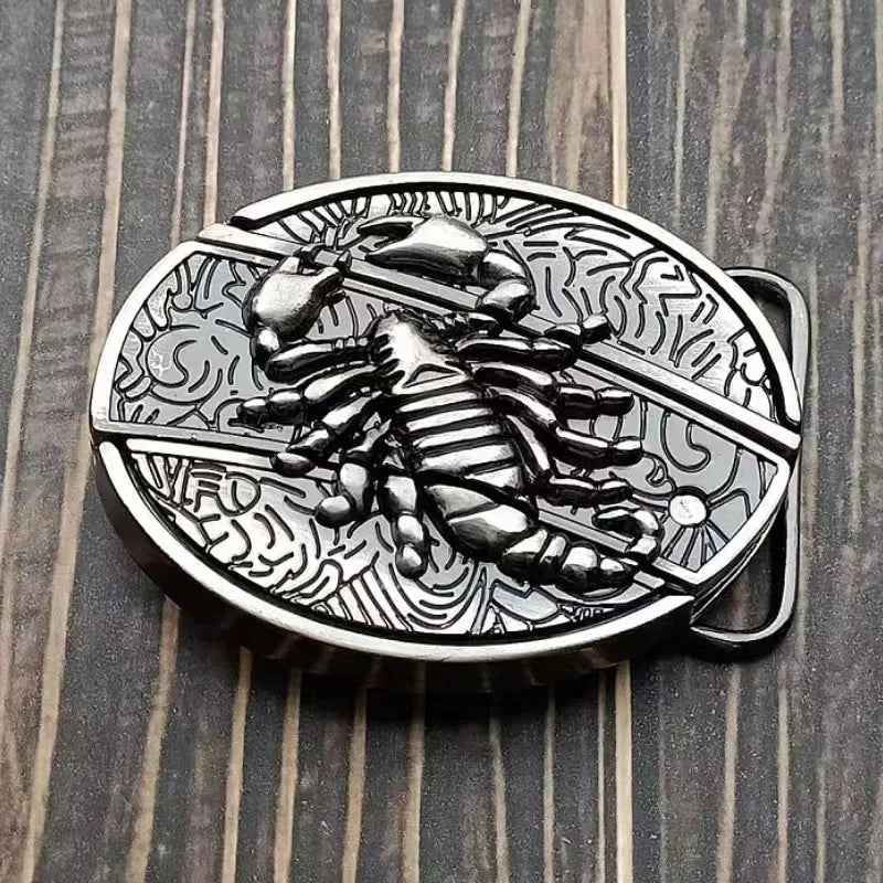 Animal punk belt buckle