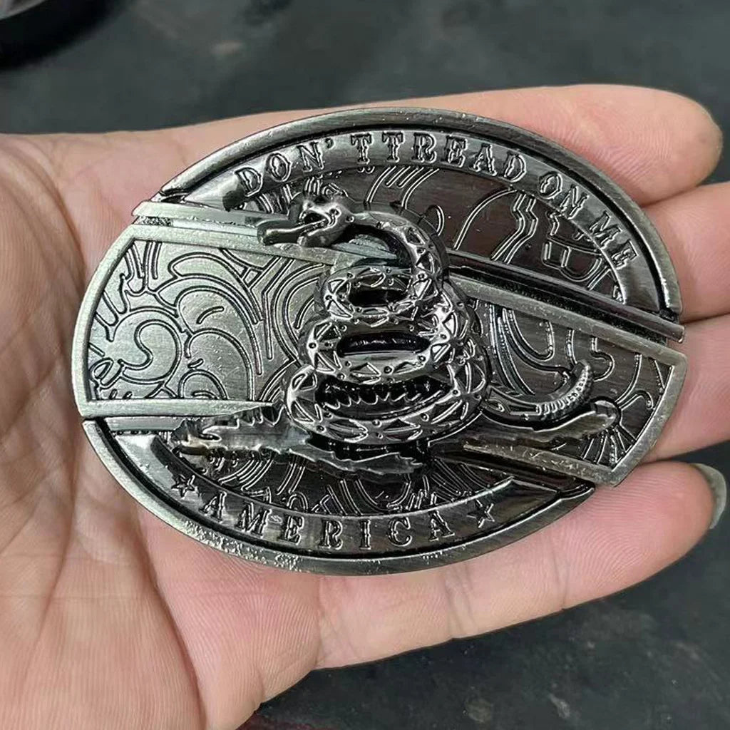 Animal punk belt buckle