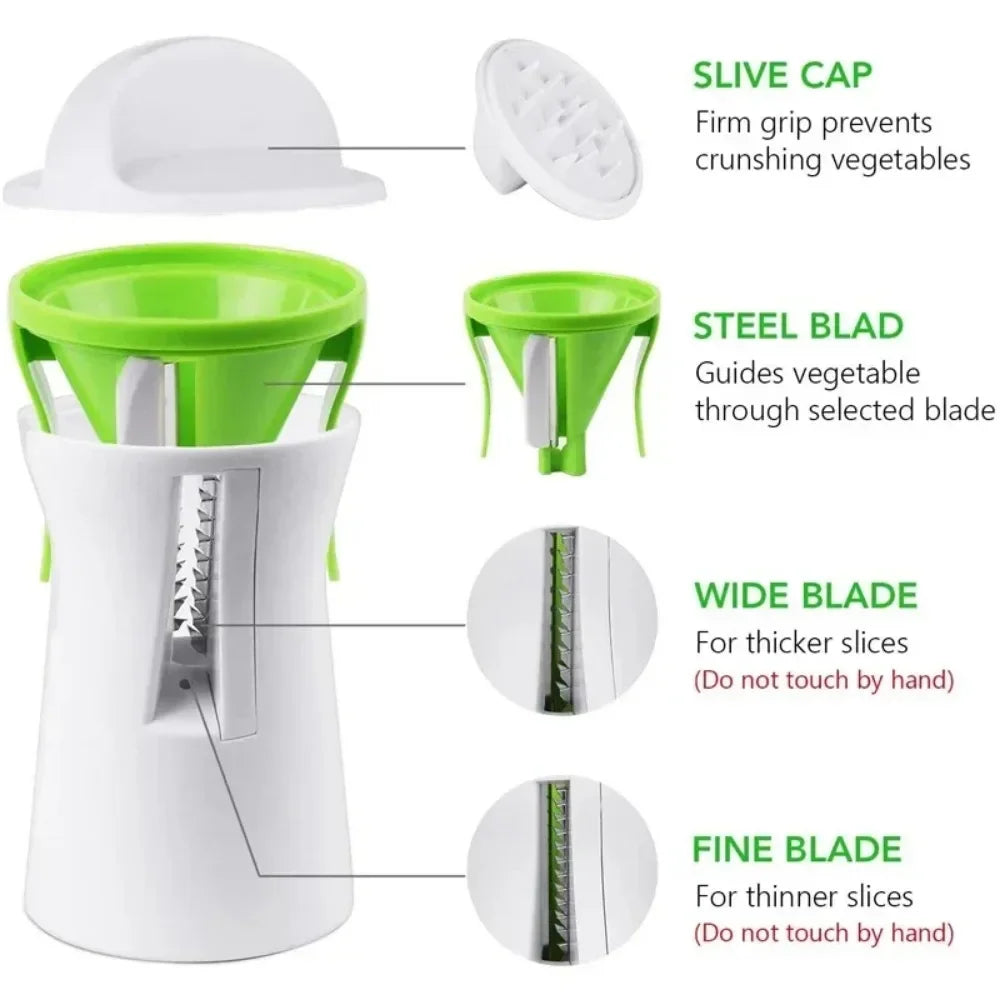 Spiralizer Vegetable Slicer Vegetable Spiral Slicer Cutter Zucchini Pasta Noodle Spaghetti Maker