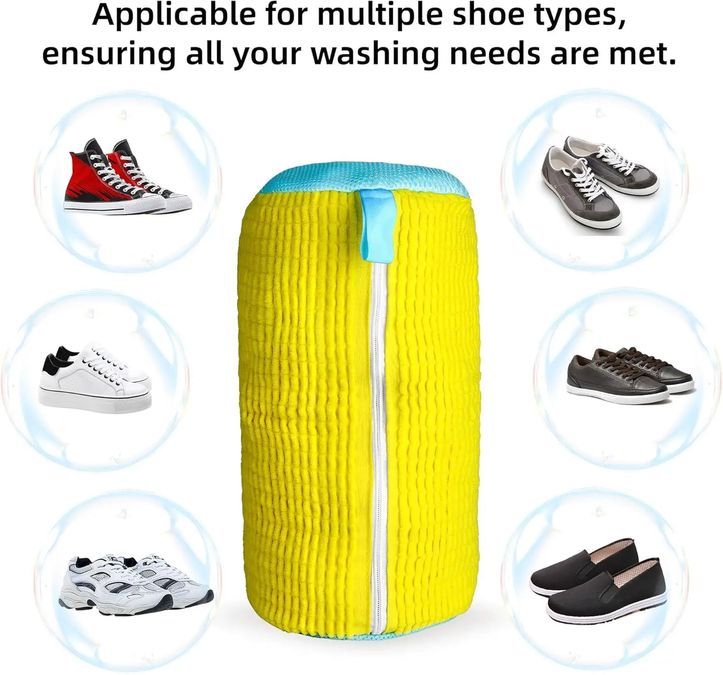 Shoe Washing Machine Bag: Shoe Bag for Washing Machine - Reusable Shoe Cleaning Bag for Sneaker