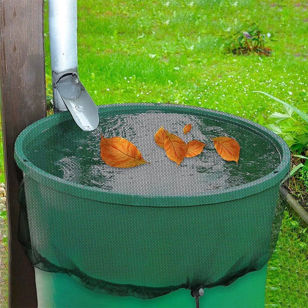 Netting for Rain Barrels PE Water Collection Buckets Tank Raindrop Harvesting Tool Anti-Mosquito Water Protection