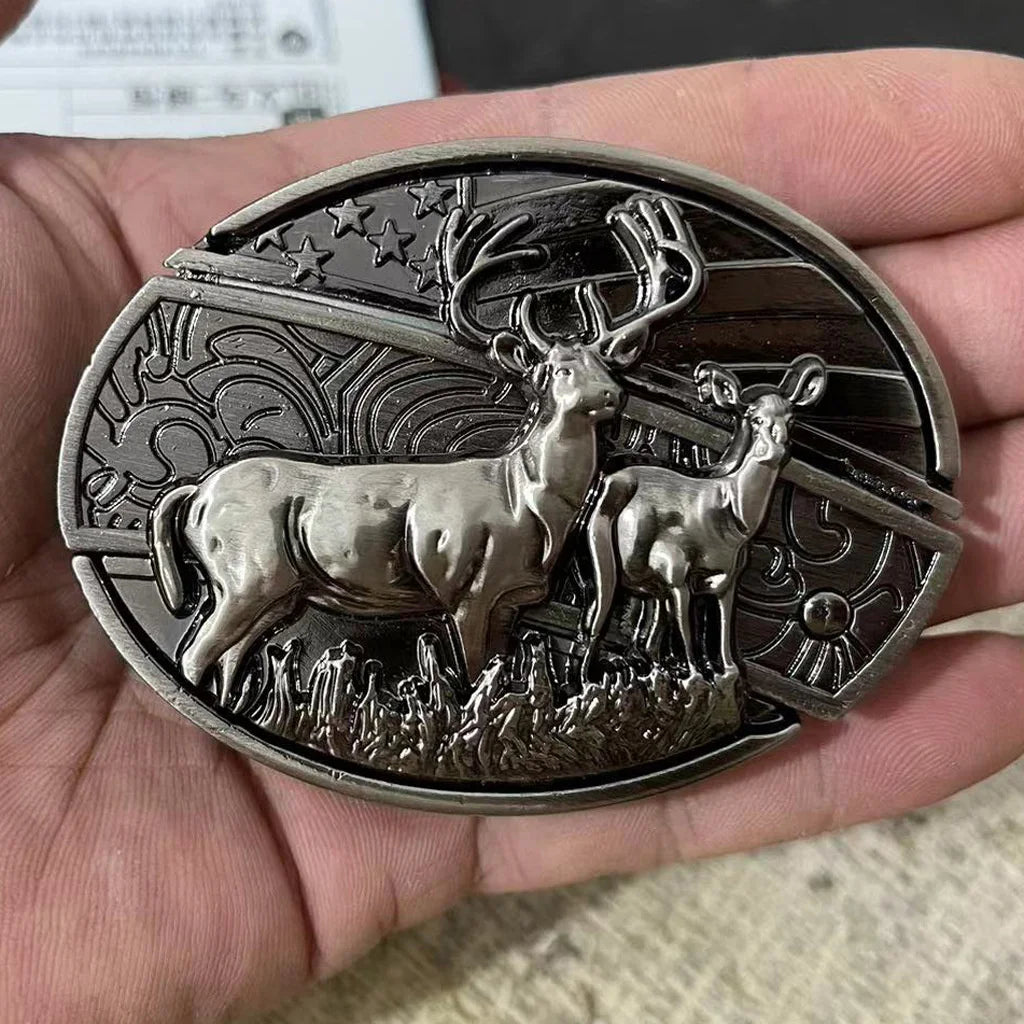 Animal punk belt buckle