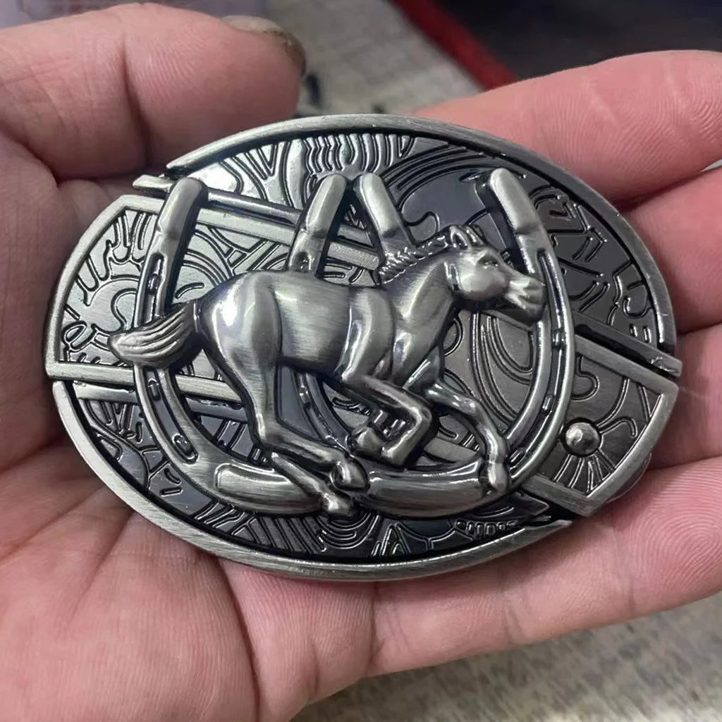 Animal punk belt buckle