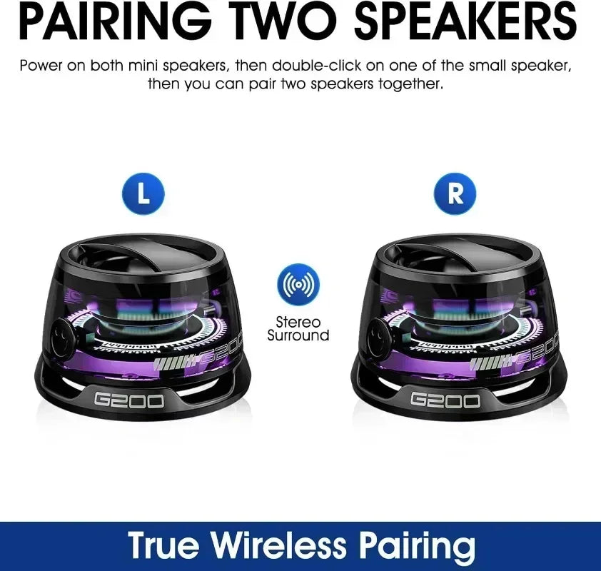 Portable Bluetooth Magnetic Mini Sound Box 7 Hours Playback Phone Holder