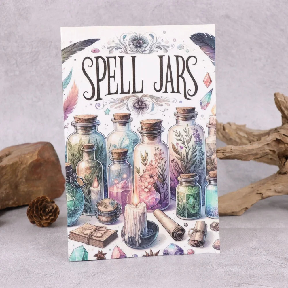 1 Piece Magical & Medicinal Herb Grimoire - Spiral Bound Plant Guide, Natural Remedies & Spellbook Companion
