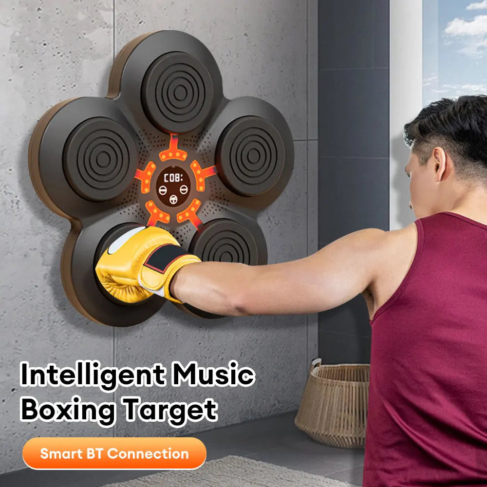 2025 New Intelligent Music Boxing Training Machine Bluetooth-Compatible with 2-5 Light Mode for Boxing Sports Agility Reaction