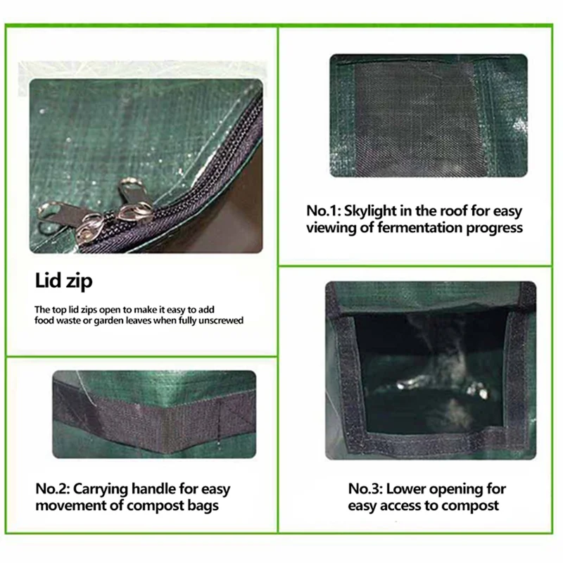 Compost Bin Organic Compost Bag PE Kitchen Waste Fermentation Waste Collector