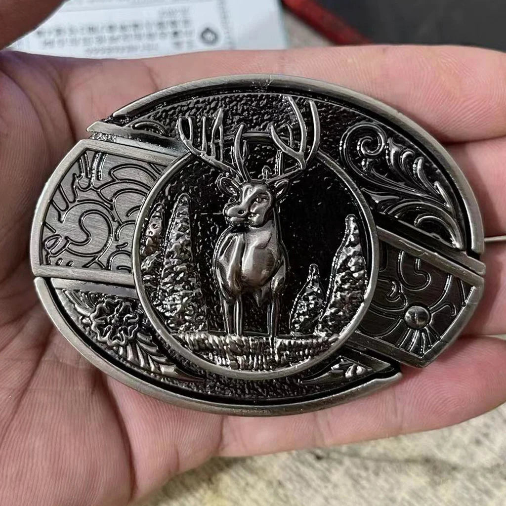 Animal punk belt buckle