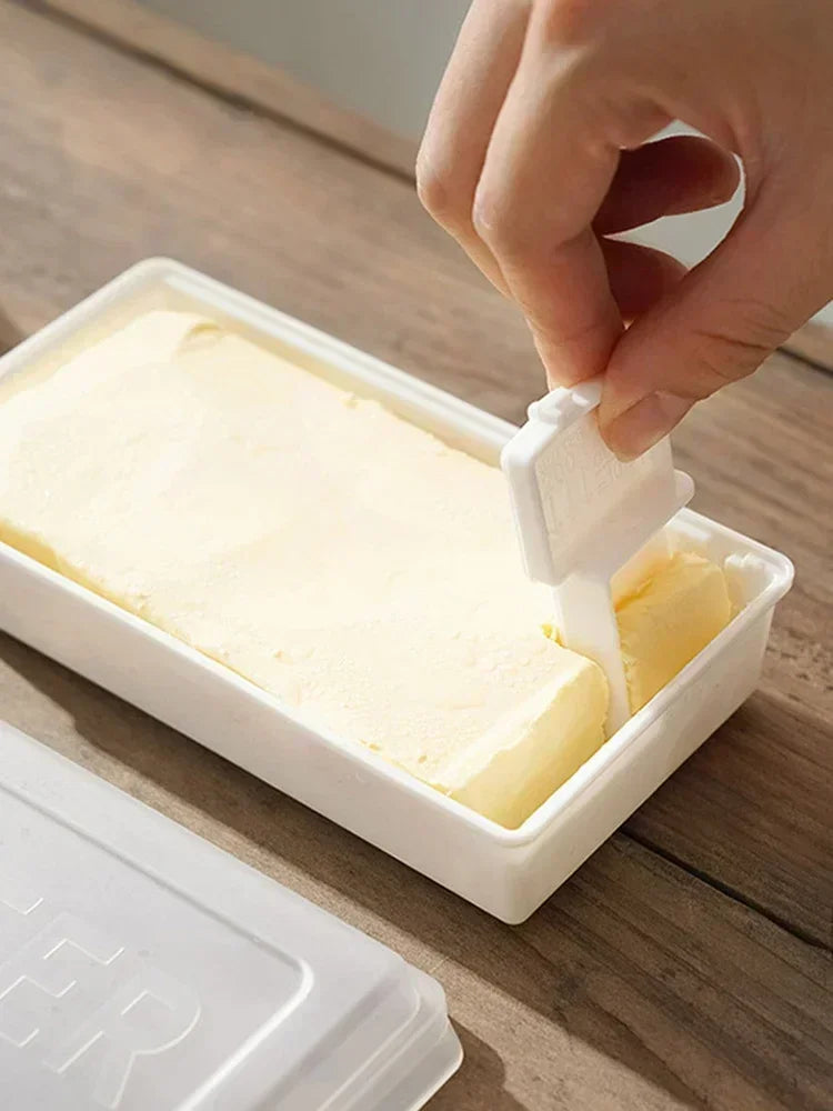 Butter Dish with Cover Butter Fresh-keeping Box with Cutter Slicer Countertop Butter Box