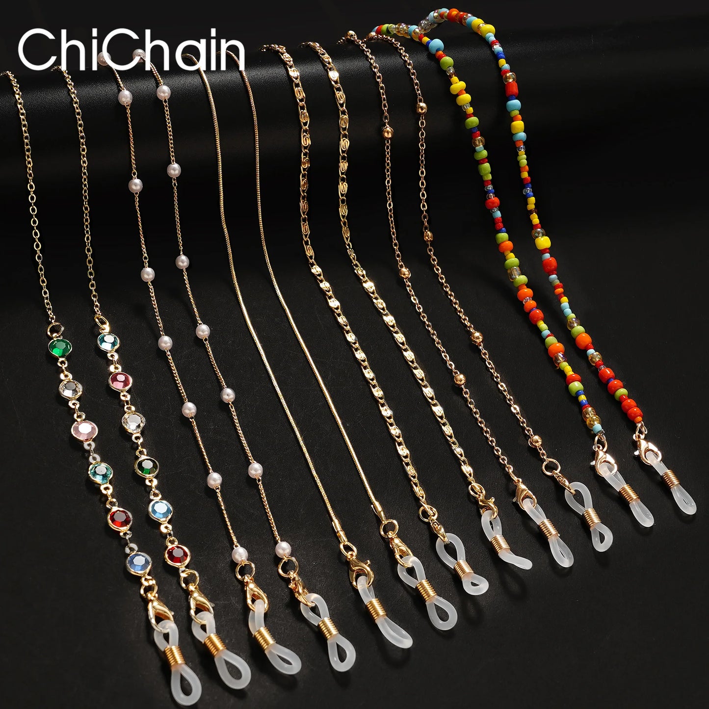 Sunglasses Neckless Masking Pearl Chains