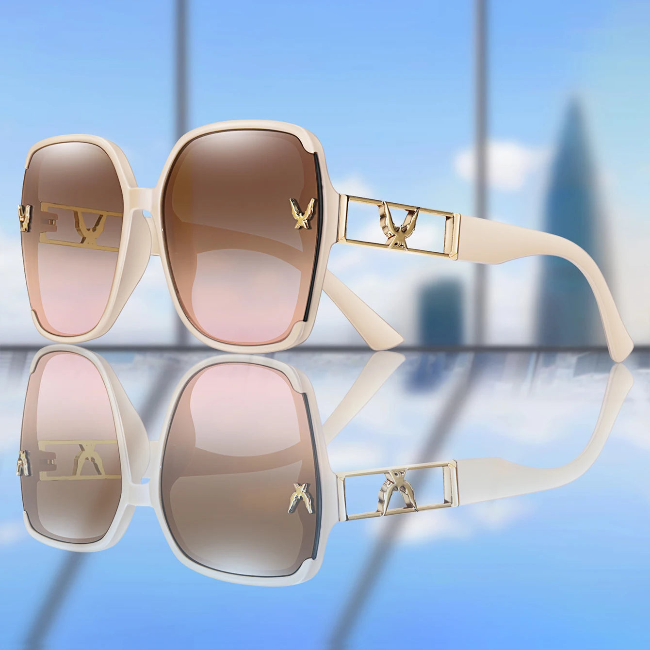 Large Shades for Daily Outfit shopping, Selfie, Party, Travel, Beach