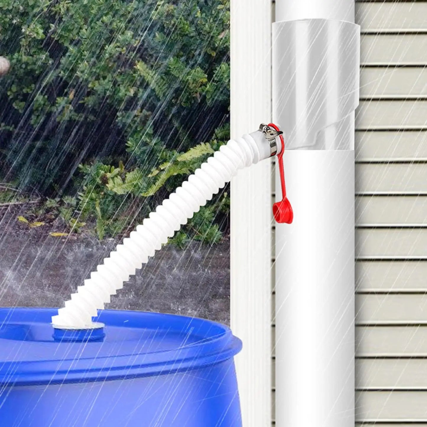 Rain Water Catching System UV Resistant Weatherproof Rain Barrel Diverter Kit Portable Rain Barrels To Collect Rainwater From