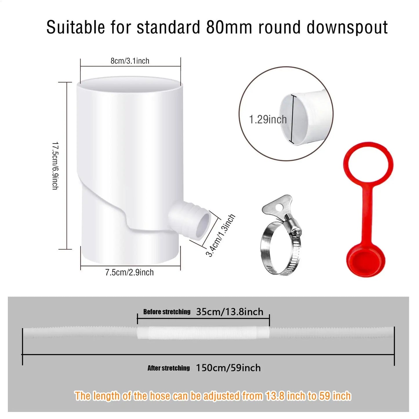 Rain Water Catching System UV Resistant Weatherproof Rain Barrel Diverter Kit Portable Rain Barrels To Collect Rainwater From