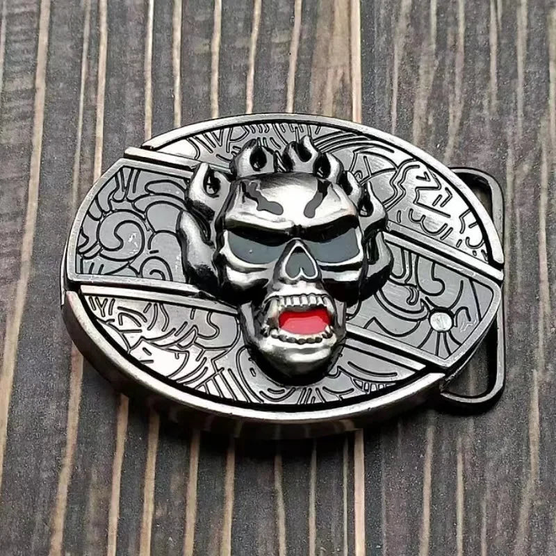 Animal punk belt buckle
