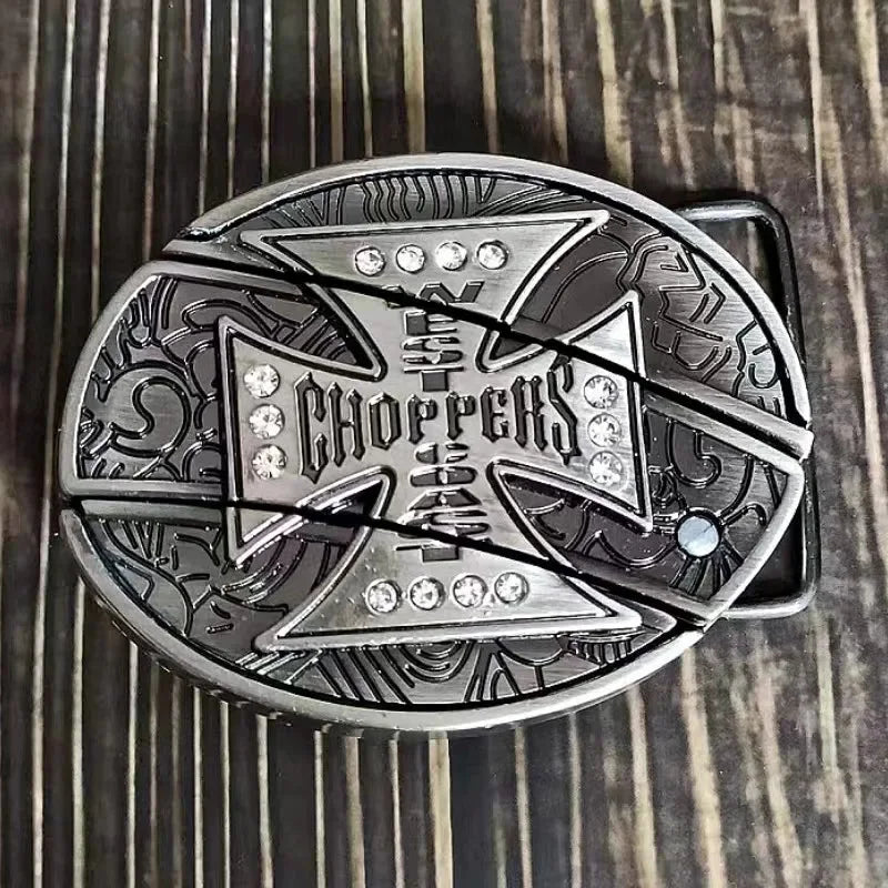 Animal punk belt buckle