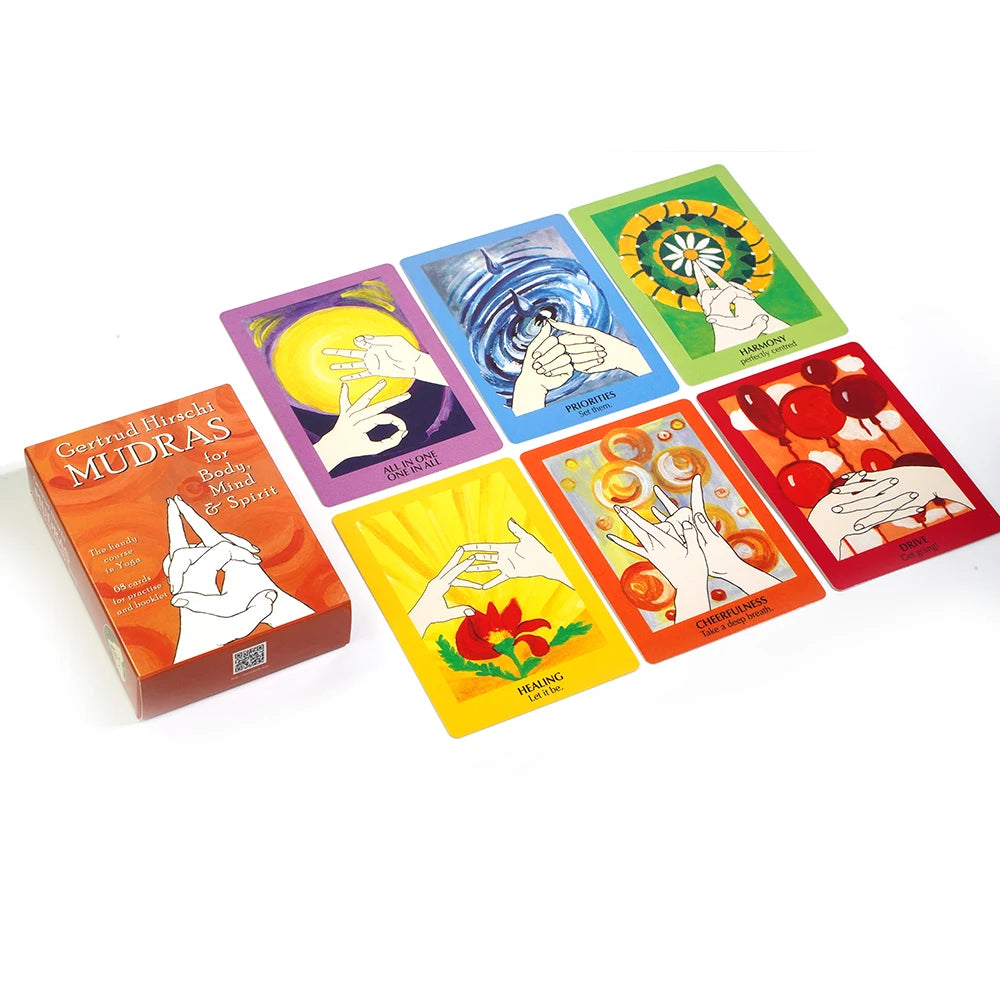 Mudras For Body Mind And Spirit Yoga Course 68 Practice Cards Tarot Oracle Deck