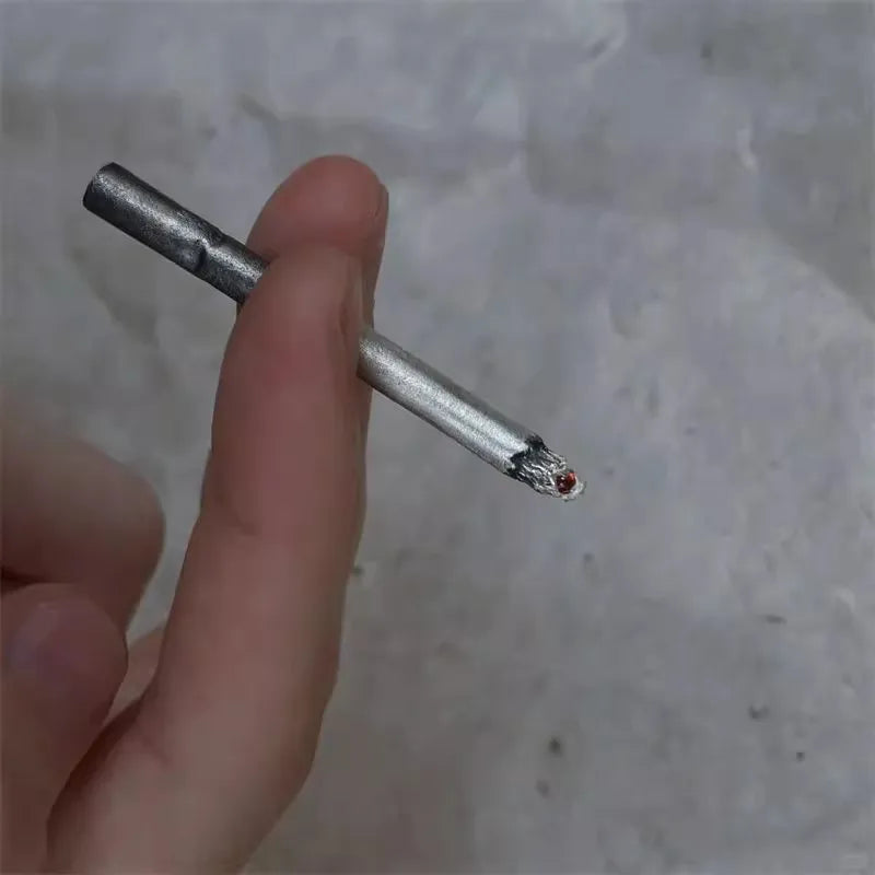 Punk Personality Charm Pendant Necklace for Men Women Punk Lonely Lgnited Cigarettes Necklace Hip Hop Jewelry Accessories Gifts