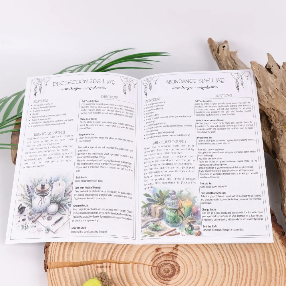 1 Piece Magical & Medicinal Herb Grimoire - Spiral Bound Plant Guide, Natural Remedies & Spellbook Companion
