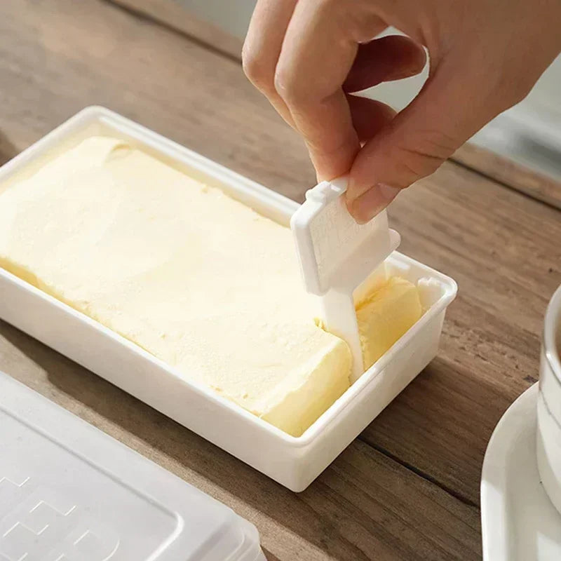 Butter Dish with Cover Butter Fresh-keeping Box with Cutter Slicer Countertop Butter Box