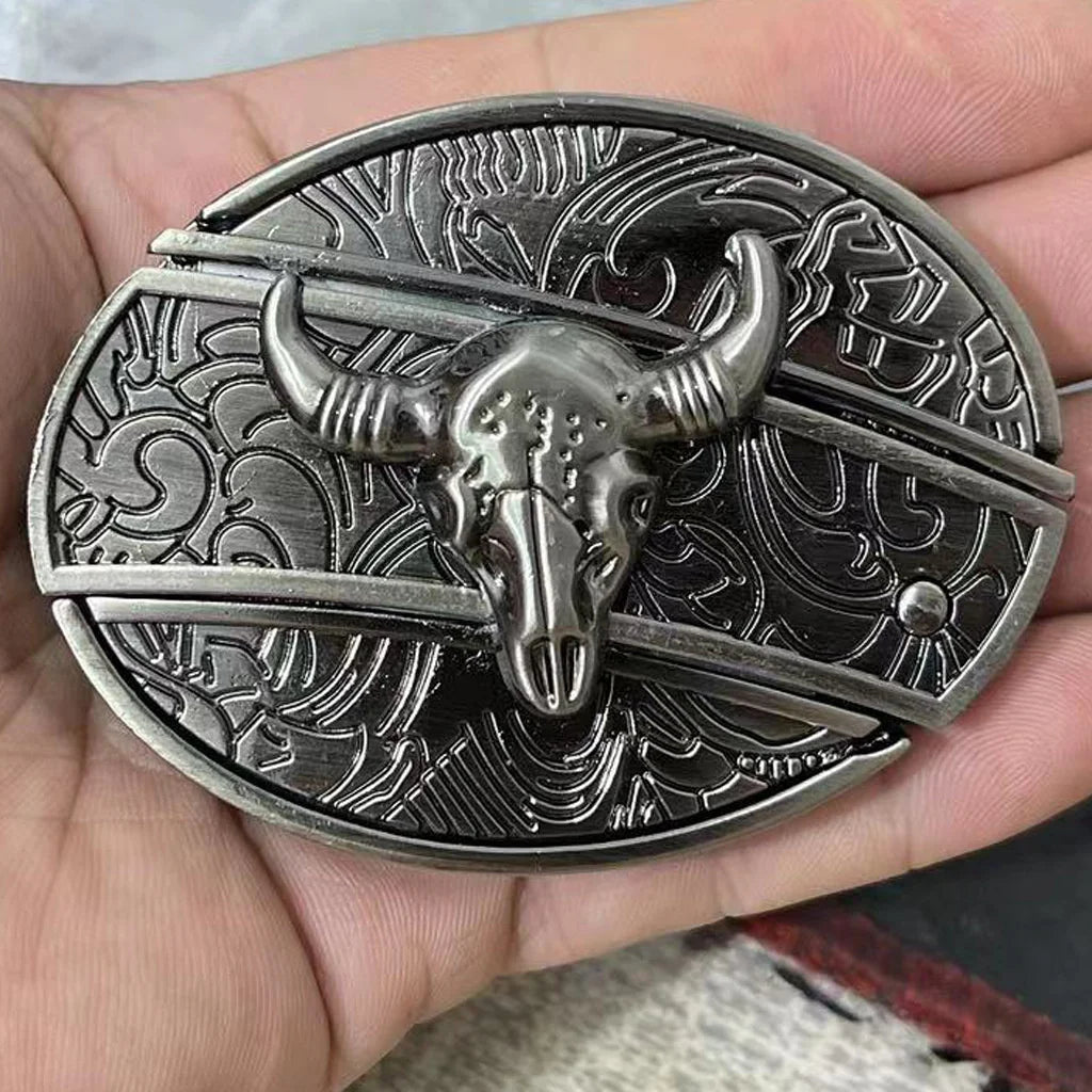 Animal punk belt buckle