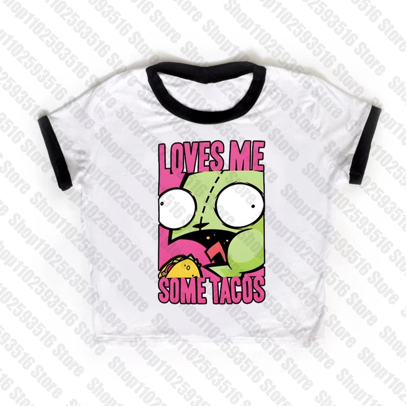 Baby Tees EMO Crop Top Y2K clothes