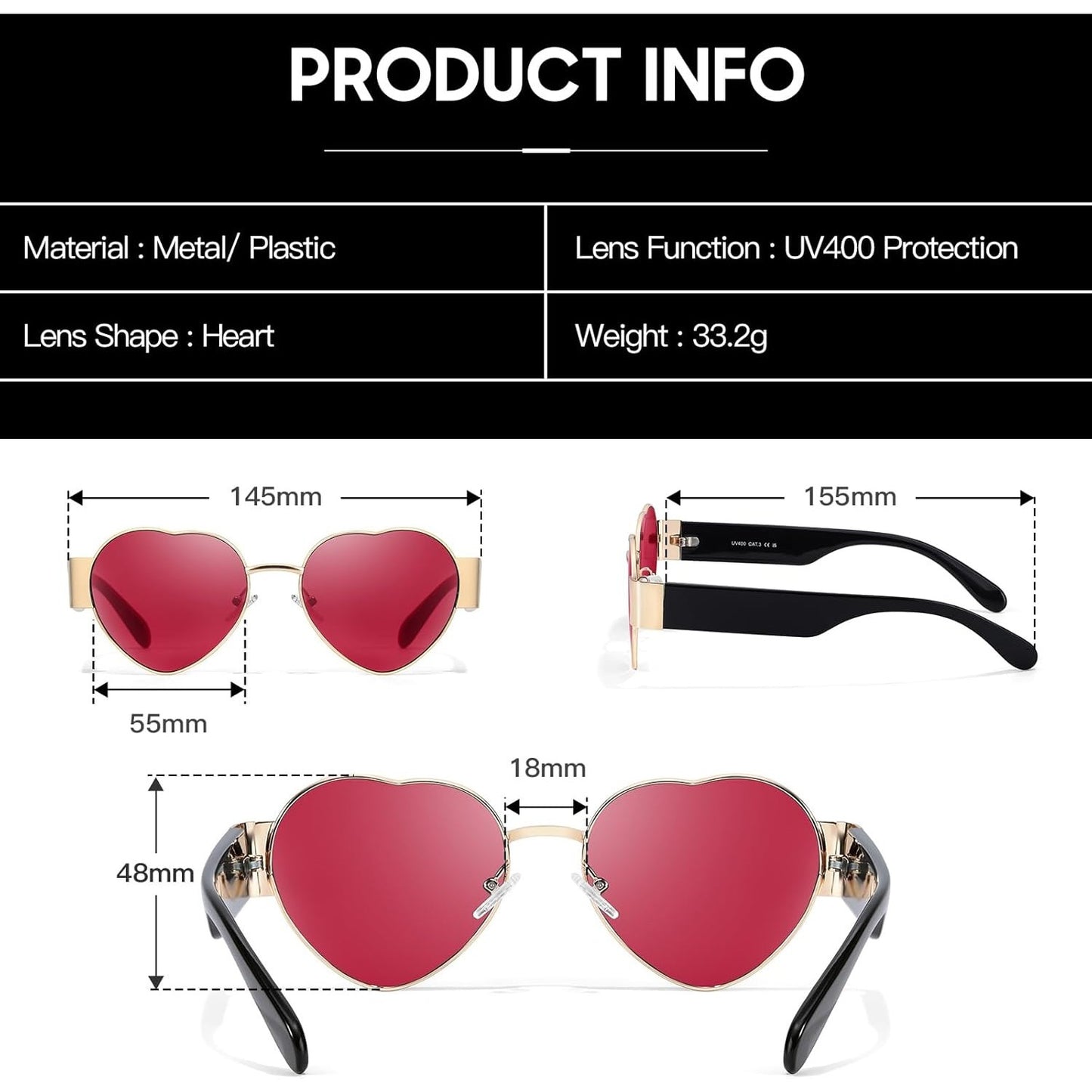 Designer Ladies Shades 90s Fashion Sun Glasses