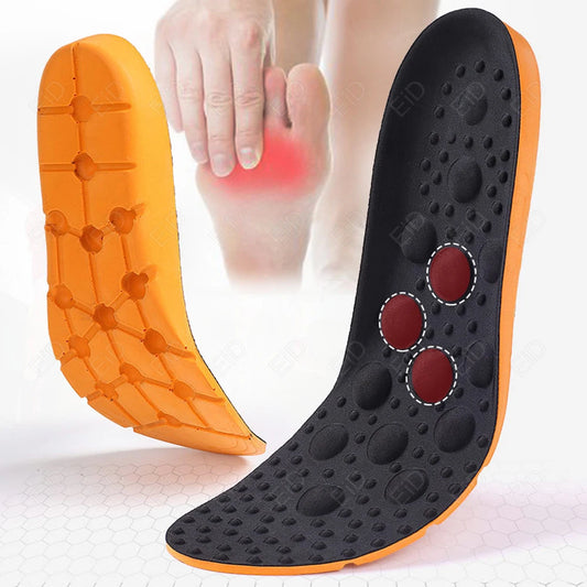 Massage insoles foot acupressure for shoes sport insoles shock absorbant eva orthopedic relax comfort Shoe Sole health Foot Care