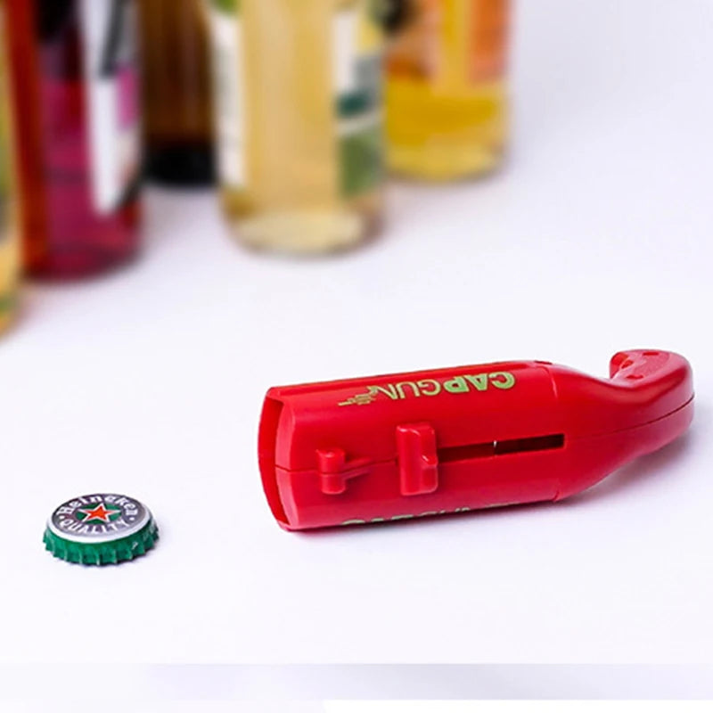 Bottle Cap Launcher Bottle Opener Shoot Cap 5 Meter 😎