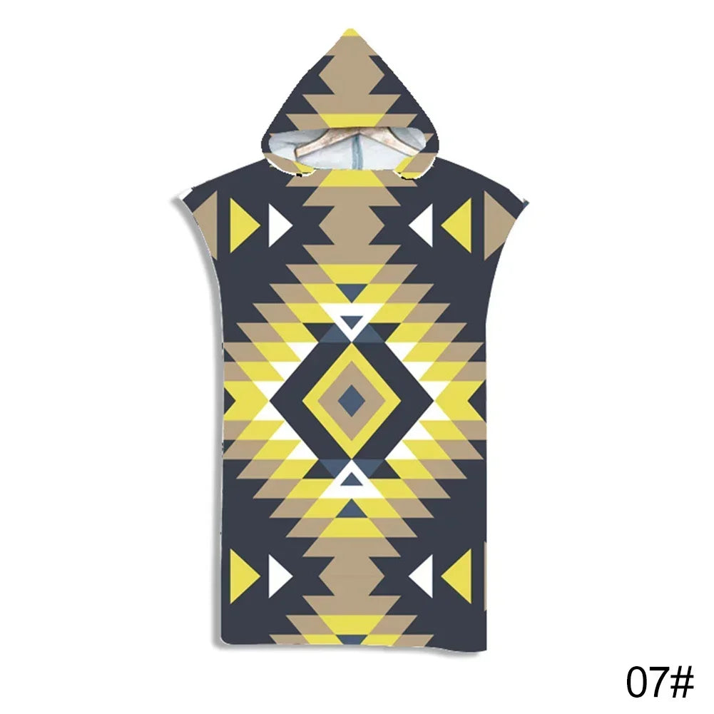 Printed Hooded Beach Towel