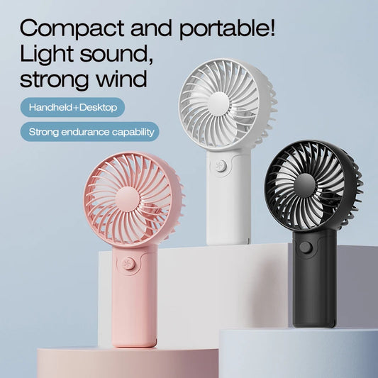 Portable Fan Convenient Creative Small Fan Pocket Hand-held Fan Lightweight Adjustable Cute Handheld Mini Fan Air Coolers