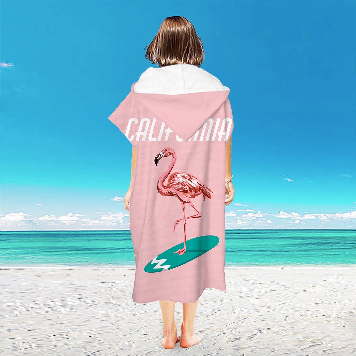 Adult Hooded Beach Surf Poncho
