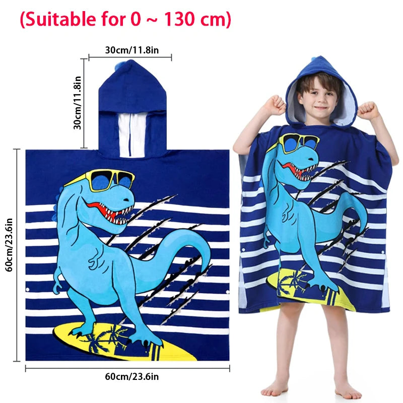 Children's Cartoon Print Bath Towel
