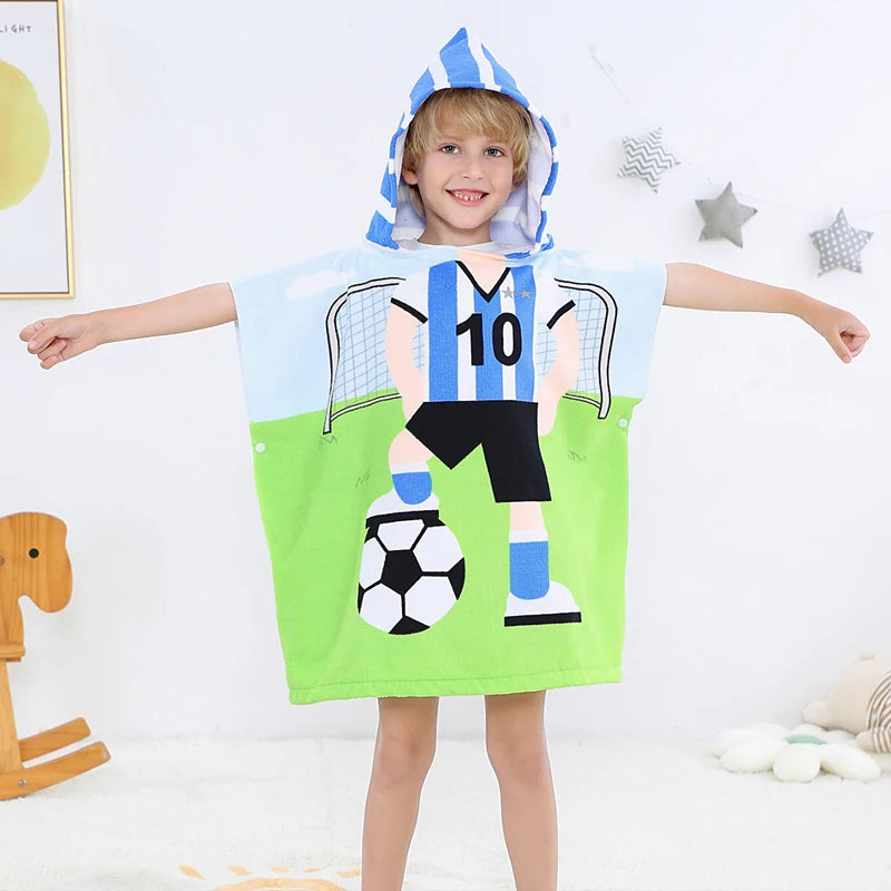 Children's Cartoon Print Bath Towel