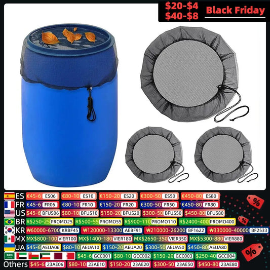 Netting for Rain Barrels PE Water Collection Buckets Tank Raindrop Harvesting Tool Anti-Mosquito Water Protection