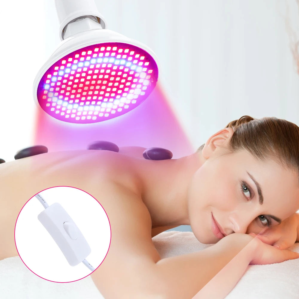 Stunner Instrument LED Red Light Photon Therapy Face Mask Beauty Instrument Facial SPA Ac ...